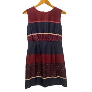 Ann Taylor LOFT Women’s Sleeveless Dress Navy Maroon Size 2P